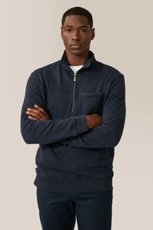 Discount Good Man Brand All In Zip Pullover | Responsible French Terry