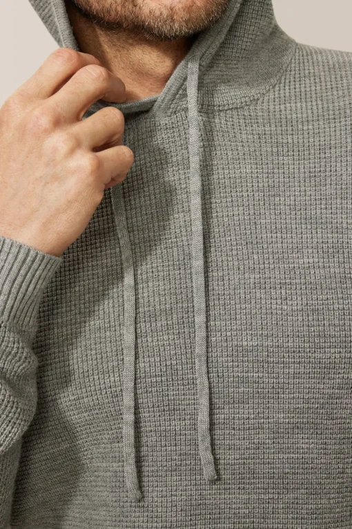 Store Good Man Brand Aspire Waffle-Stitch Hoodie | Merino Wool