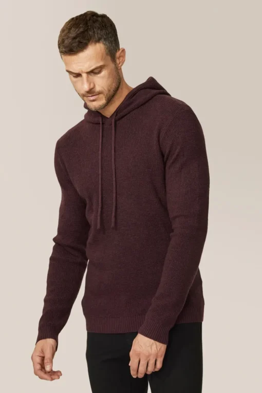 Store Good Man Brand Aspire Waffle-Stitch Hoodie | Merino Wool