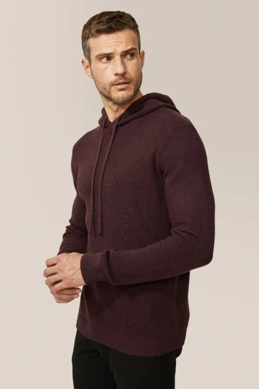 Store Good Man Brand Aspire Waffle-Stitch Hoodie | Merino Wool