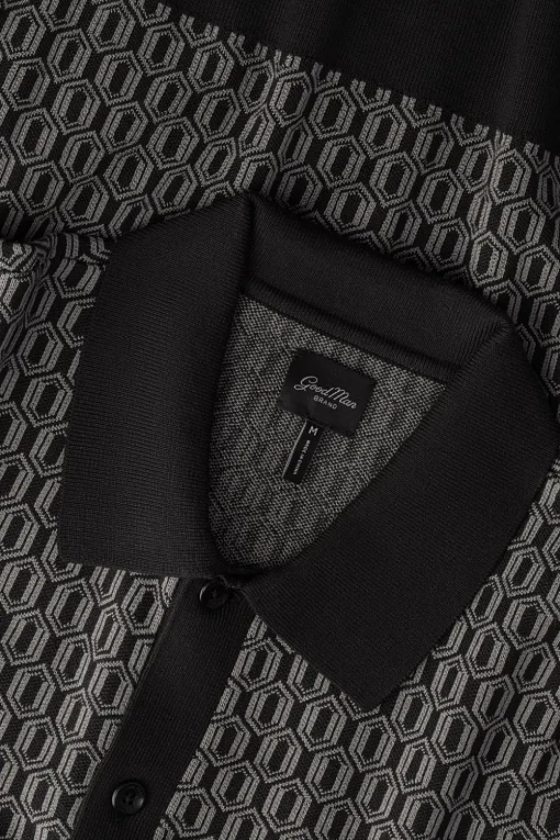Fashion Good Man Brand Essex Geo Knit Polo | Cotton