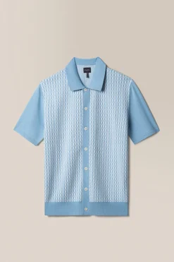 Fashion Good Man Brand Essex Geo Knit Polo | Cotton
