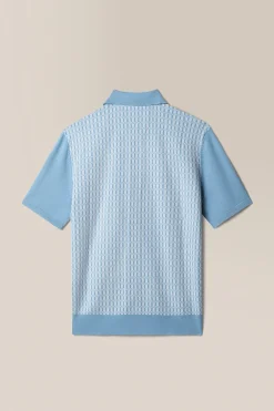 Fashion Good Man Brand Essex Geo Knit Polo | Cotton