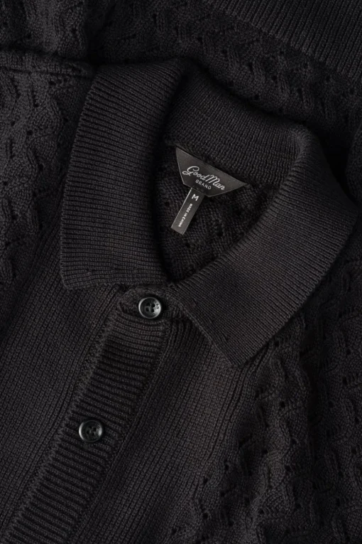 Hot Good Man Brand Essex Open Knit Polo | Organic Cotton, Responsible Cashmere