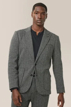 Flash Sale Good Man Brand Hollis Blazer | Responsible Herringbone Cotton Black