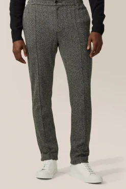 Cheap Good Man Brand Hollis Pant | Responsible Herringbone Cotton Black