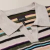 Cheap Good Man Brand Knit Polo Sweater | Merino Wool Oatmeal Multi Stripe