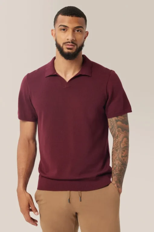 Clearance Good Man Brand Knit Polo Sweater | Merino Wool