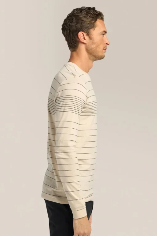 Cheap Good Man Brand Long Sleeve Crewneck Tee | Striped Cotton