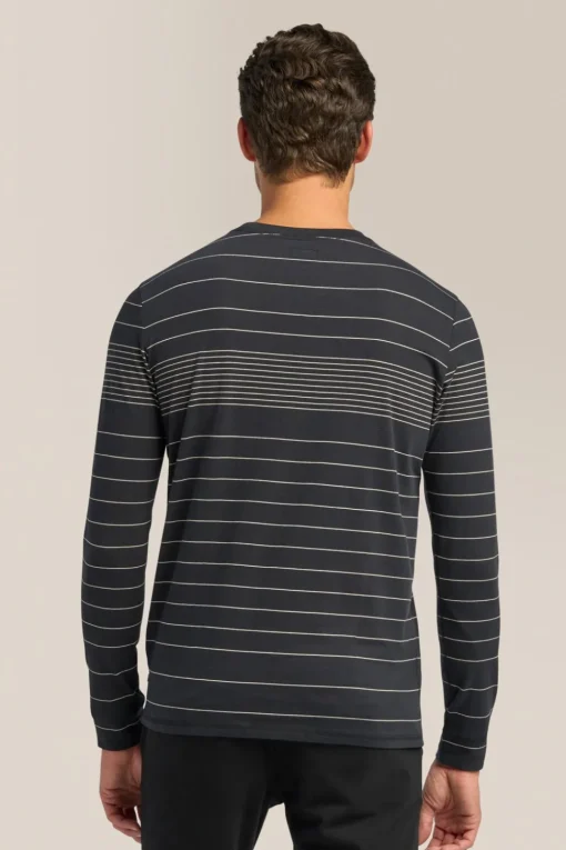 Cheap Good Man Brand Long Sleeve Crewneck Tee | Striped Cotton