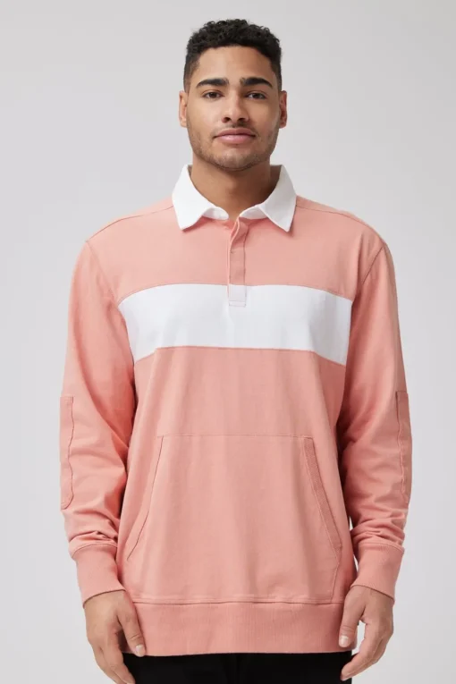 Discount Good Man Brand Rugby Striped Shirt | Textured Cotton Jersey