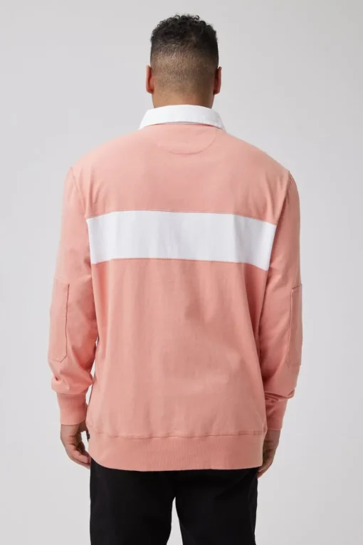 Discount Good Man Brand Rugby Striped Shirt | Textured Cotton Jersey