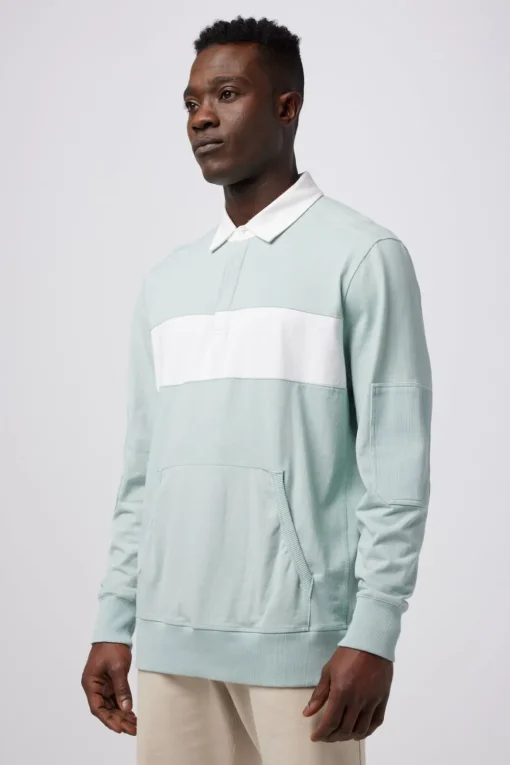 Discount Good Man Brand Rugby Striped Shirt | Textured Cotton Jersey