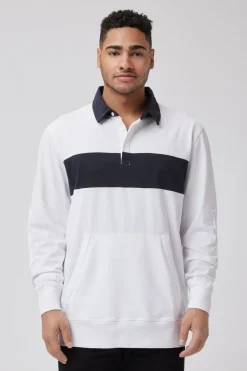 Discount Good Man Brand Rugby Striped Shirt | Textured Cotton Jersey