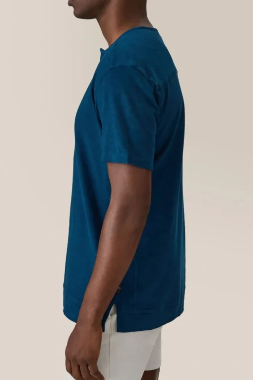 Flash Sale Good Man Brand Short Sleeve Henley | Soft Slub Jersey