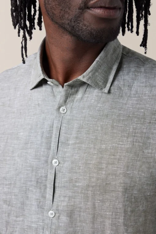 Flash Sale Good Man Brand Sleek Shirt | Linen Chambray