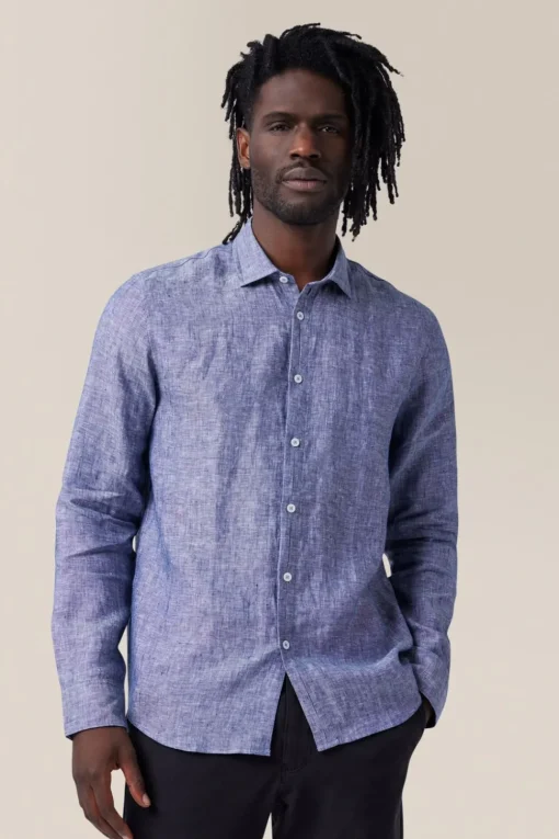 Flash Sale Good Man Brand Sleek Shirt | Linen Chambray