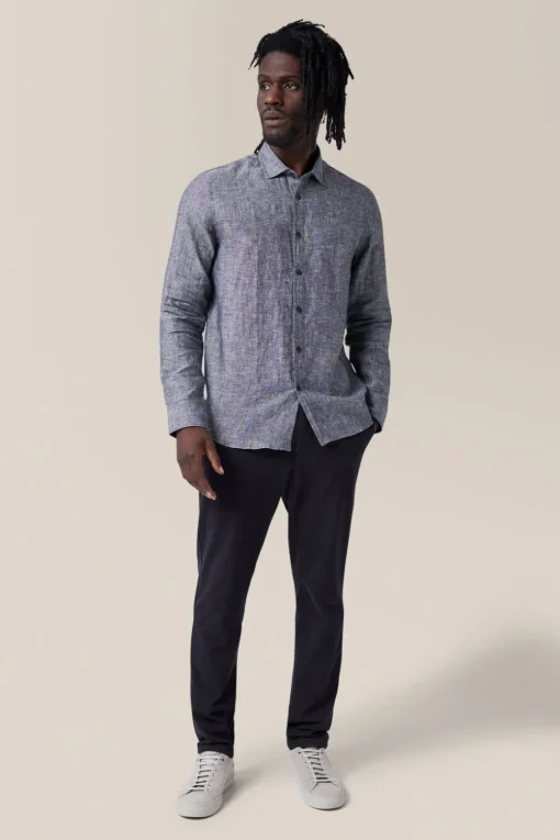 Flash Sale Good Man Brand Sleek Shirt | Linen Chambray