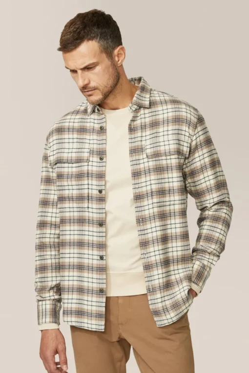 Clearance Good Man Brand Stadium Shirt Jacket | Responsible Cotton Flannel