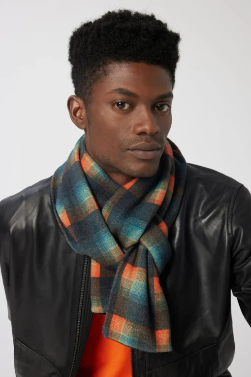 Fashion Good Man Brand Tartan Plaid Scarf | Recycled Cashmere