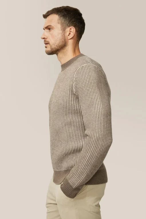 Fashion Good Man Brand Two-Tone Crew Sweater | Merino Wool