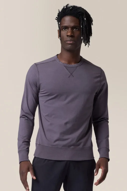 Discount Good Man Brand Victory Crew Sweatshirt | Responsible Stretch Cotton