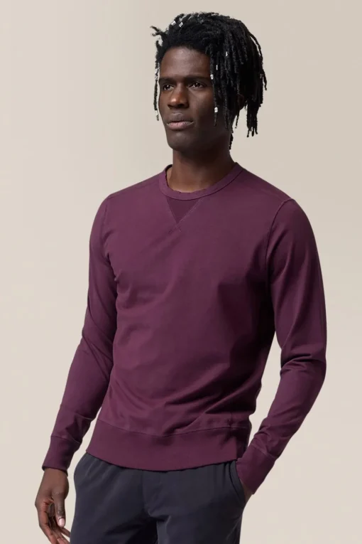 Discount Good Man Brand Victory Crew Sweatshirt | Responsible Stretch Cotton